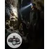 Hareket Sensörlü Şarj Edilebilir Kafa Lambası LCD Göstergeli
