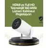 HDMI ve USB Girişli Uzun Ömürlü Ampullü Projeksiyon