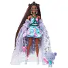 HHN13 Barbie Extra Fancy - Mor Kostümlü Bebek