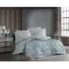 Hobby Çift Kişilik Poplin Nevresim Denim Turkuaz