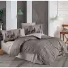 Hobby Çift Kişilik Poplin Nevresim Tully Kahve