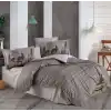 Hobby Çift Kişilik Poplin Nevresim Tully Kahve