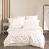Hobby Çift Kişilik Poplin Premium Nakışlı Nevresim Spring Krem