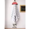 Hobby Stripe Gri Plaj Havlusu 70x140