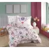 Hobby Tek Kişilik Poplin Nevresim Takımı Alice Mor