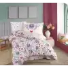 Hobby Tek Kişilik Poplin Nevresim Takımı Alice Mor