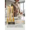 Inês Gold 3lü Paslanmaz Çelik Mini Şeker Maşası Seti 12cm 722952