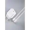 İOS Uyumlu Type-C Girişli Hızlı Şarj 15/15 Pro Max Adaptör ve Kablosu