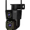 Ip Kamera 2+2 Mp 4mp 1080p Ultra Hd Hareketli Sensör Dış Ortam Ip Kamera Speed Dome Akıllı Ip Çift Kamera