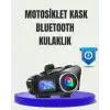 IP65 Suya Dayanıklı Kask Bluetooth Kulaklık LCD Ekranlı