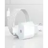 iPhone 12 11 XR XS X 8 Plus 7 20W PD Lightning Hızlı Şarj Adaptörü