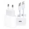 iPhone 14 13 12 11 Uyumlu 20W Hızlı Şarj Adaptörü Lightning Kablo Seti