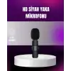 İphone Uyumlu Çift Mikrofonlu Kablosuz Yaka Seti Profesyonel Ses