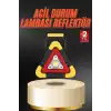 Işıklı İkaz Lambası Reflektör Şarjlı Işıklı Üçgen Led Acil Durum Feneri