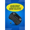 Işıklı Kablosuz Mini Klavye ve Dokunmatik Mouse Seti Türkçe Kablosuz