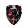 Işıklı Led Maske Parti Eğlence Maskesi Hallowen Neon Maske