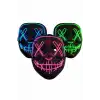 Işıklı Led Maske Parti Eğlence Maskesi Hallowen Neon Maske