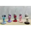 Işıklı Müzikli Cam Fanus İçinde Lavantalı Romantik Gül