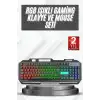 Işıklı Oyuncu Q Klavye Mouse Seti Siyah Gaming Oyuncu Klavye