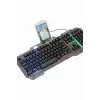Işıklı Oyuncu Q Klavye Mouse Seti Siyah Gaming Oyuncu Klavye