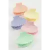 İstiridye Renkli Mandal Toka 6 cm