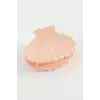 İstiridye Renkli Mandal Toka 6 cm