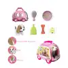 JND-6802 Taşıma Araba Çantalı Hareketli Pilli Köpek Set - Stokta Olan Renk Gönderilir