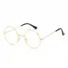 John Lennon Tarzı Gold Çerçeveli Şeffaf Gözlük