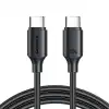 S-CC060A9 60W TYPE C-TYPE C 0.25M-BLACK