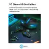 K55 Tws Pro Oyuncu Kulaklığı 3D Stereo Ses Extra Bass Işıklı Mikrofonlu Bluetooth Kablosuz Kulaklık