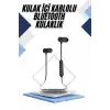 Kablolu Kulakiçi Bluetooth Kulaklık Mıknatıslı Anc Özellikli Yüksek Ses Kaliteli