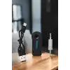Kablosuz Bluetooth Aux Araç Kiti Siyah Hafıza Kartlı