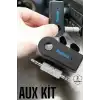 Kablosuz Bluetooth Aux Araç Kiti Siyah Hafıza Kartlı