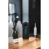 Kablosuz Bluetooth Aux Araç Kiti Siyah Hafıza Kartlı