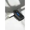 Kablosuz Bluetooth Aux Araç Kiti Siyah Hafıza Kartlı