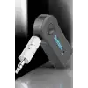 Kablosuz Bluetooth Aux Araç Kiti Siyah Hafıza Kartlı