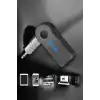 Kablosuz Bluetooth Aux Araç Kiti Siyah Hafıza Kartlı