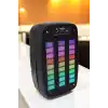 Kablosuz Bluetooth Hoparlör Taşınabilir 6.5 İnç Led Işık Kareoke