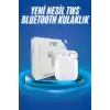 Kablosuz Bluetooth Kulaklık Yeni Nesil Android ve İOS Uyumlu Kulaklık Beyaz