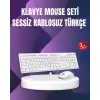 Kablosuz Klavye Mouse Takımı - Ergonomik, Sessiz ve Enerji Tasarruflu