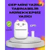 Kablosuz Mini Cep Yazıcısı Bluetooth Destekli 1200mAh Bataryalı