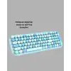 Kablosuz Retro Klavye ve Mouse Seti – 104 Tuşlu Sevimli Tasarım