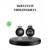 Kablosuz Şarjlı Bluetooth Görüşmeli Akıllı Saat – Android & iOS Uyumlu