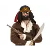 Kahve Şapkalı Pipolu Jack Sparrow Gözlüğü