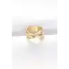 Kalın Gold Renk Ayarlanabilir Yüzük