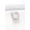Kalın Silver Renk Ayarlanabilir Yüzük