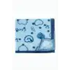 Kalp Desenli Zr Şifon Fular 50*50 cm