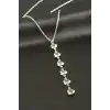 Kalp Kristal Taşlı Y Kolye
