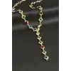 Kalp Zirkon Taşlı Y Kolye