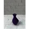 Kalpli Mor Mini Vazo 5 cm Dekoratif Masa Üstü Aksesuar